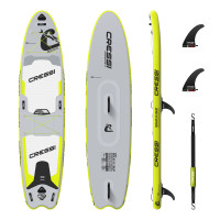 Inflatable Solid Tandem DC ISUP - GREY/FLUO Color - Length 12'2" / 371 cm - HS-CNB001270 - hydrosport Cressi